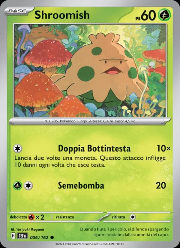 Shroomish card in Italian