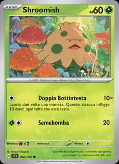 Shroomish card in Italian