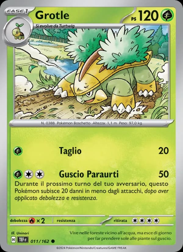 Grotle card in Italian