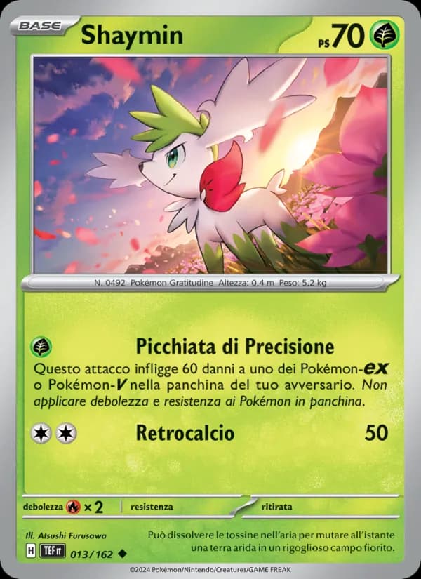 Shaymin card in Italian