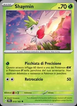 Shaymin card in Italian