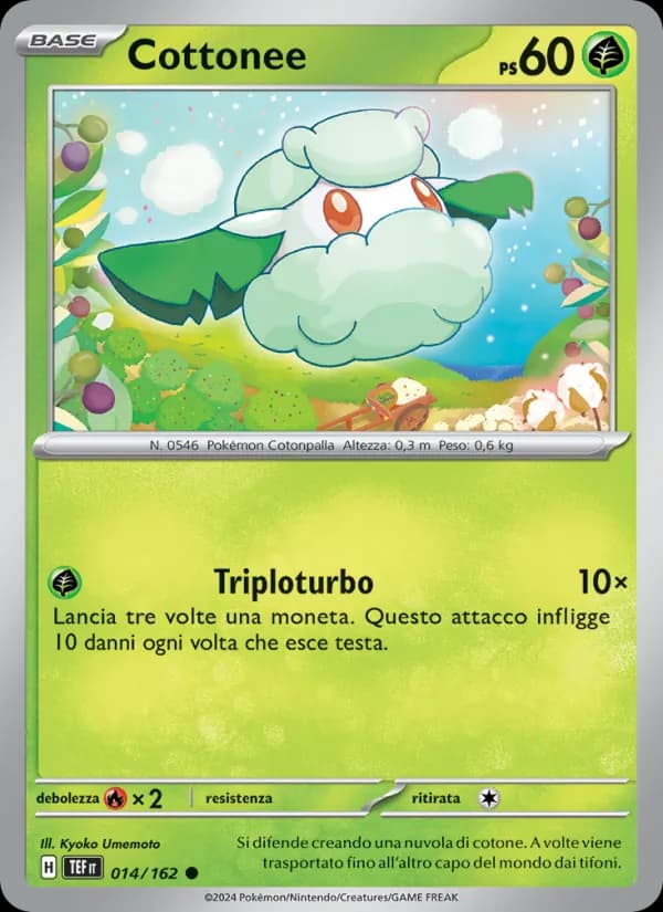 Cottonee card in Italian