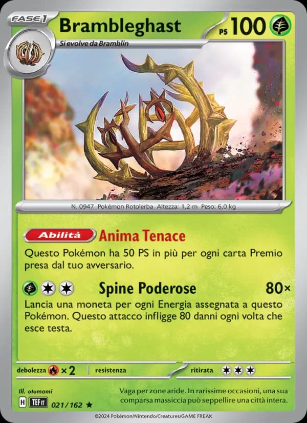 Brambleghast card in Italian