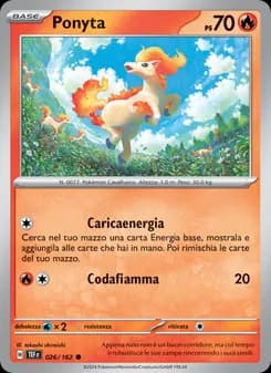 Ponyta card in Italian