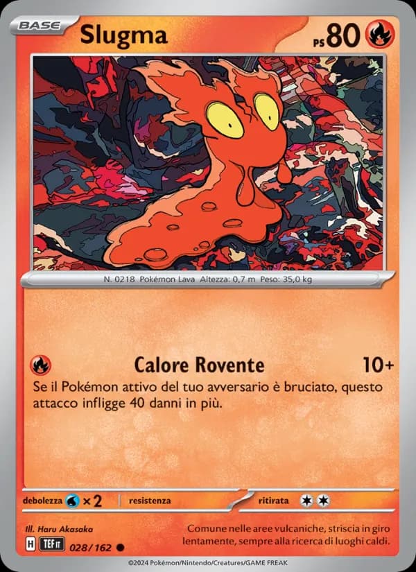 Slugma card in Italian