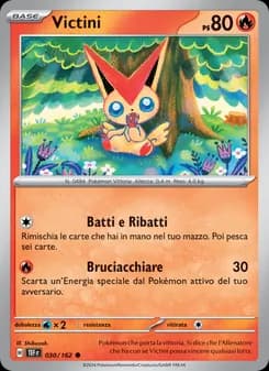 Victini card in Italian
