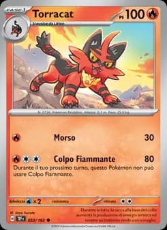 Torracat card in Italian
