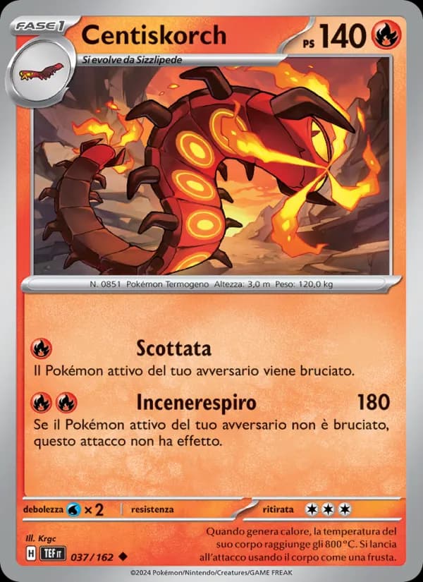 Centiskorch card in Italian