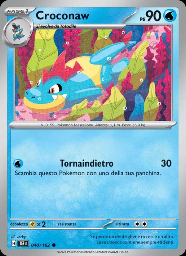 Croconaw card in Italian