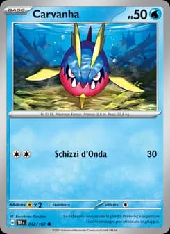 Carvanha card in Italian