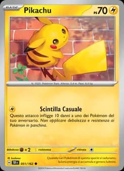 Pikachu card in Italian