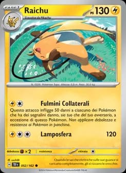 Raichu card in Italian