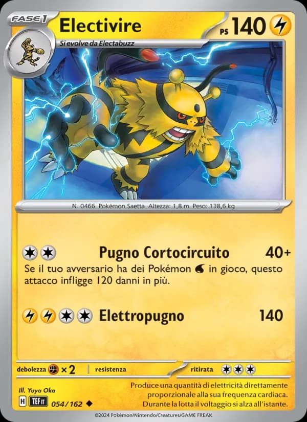 Electivire card in Italian