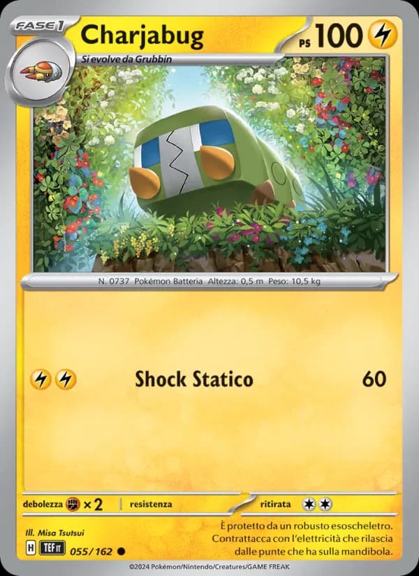 Charjabug card in Italian
