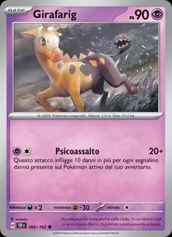 Girafarig card in Italian