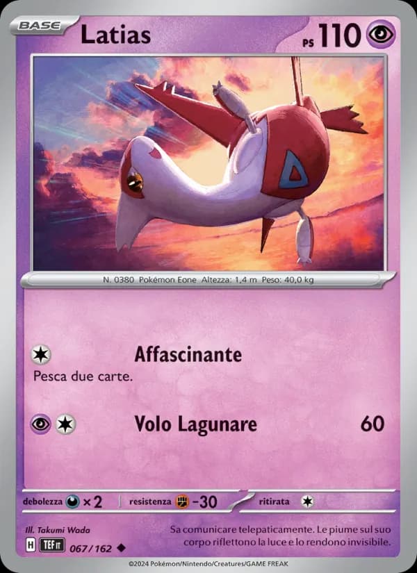 Latias card in Italian