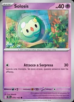 Solosis card in Italian