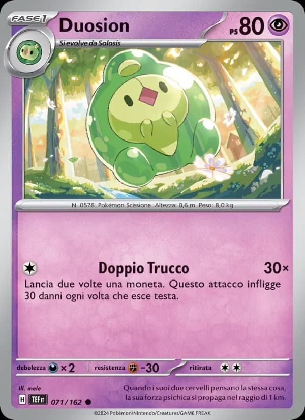 Duosion card in Italian
