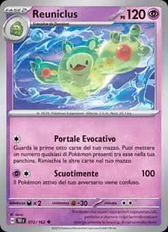 Reuniclus card in Italian