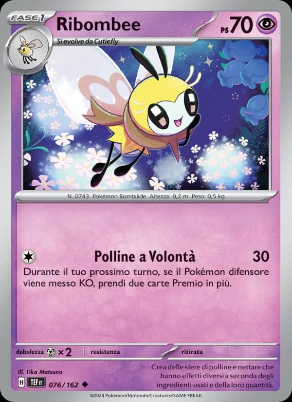Ribombee card in Italian