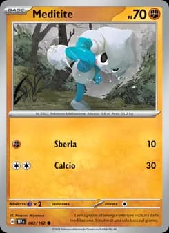 Meditite card in Italian