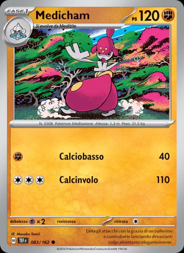Medicham card in Italian