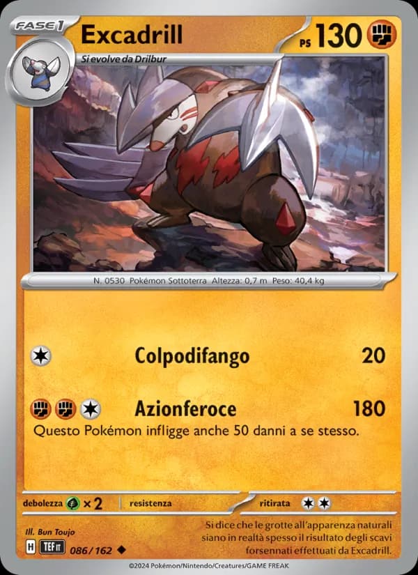 Excadrill card in Italian