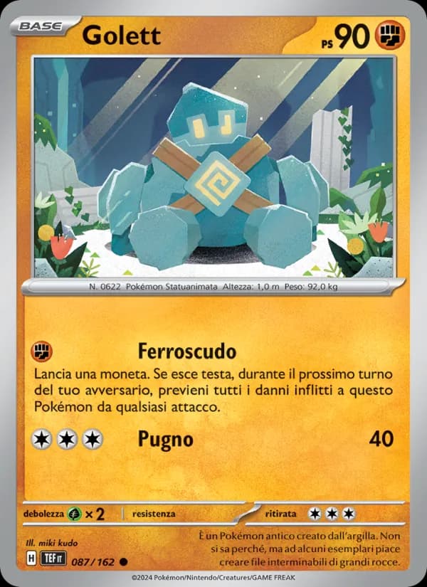 Golett card in Italian