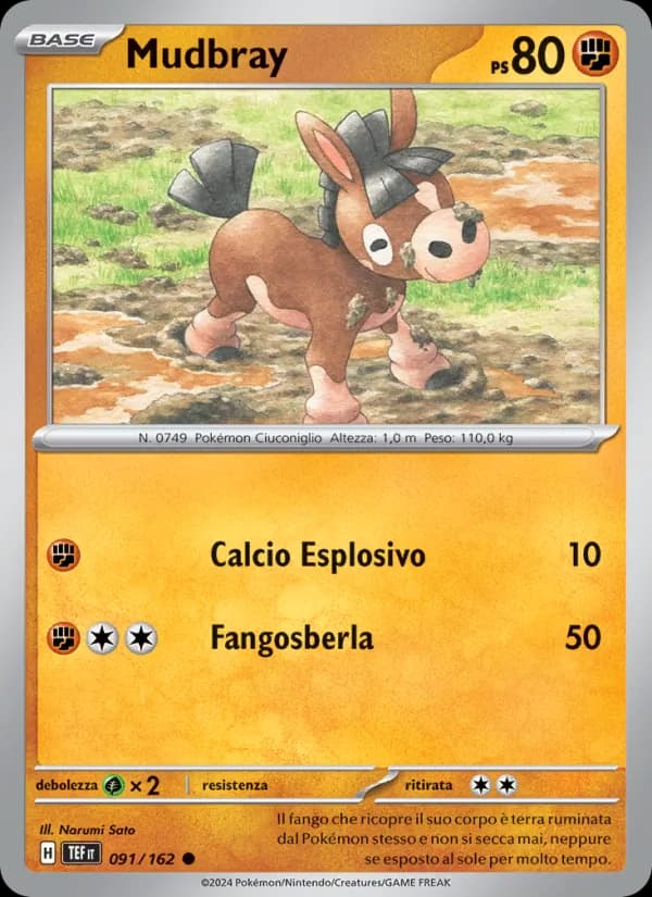 Mudbray card in Italian