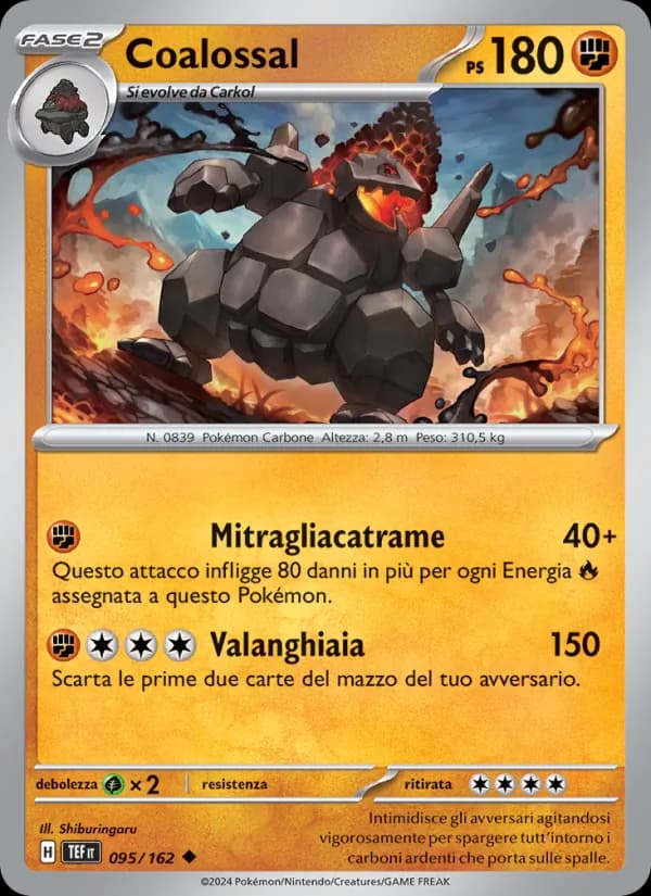 Coalossal card in Italian