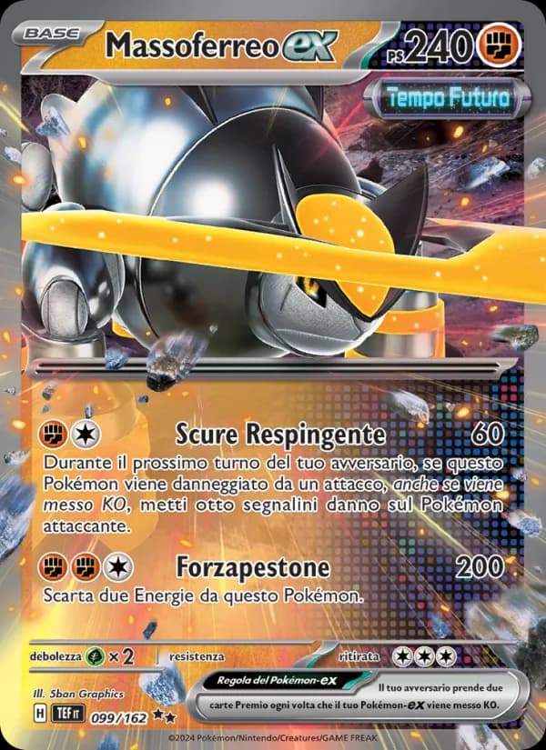 Massoferreo-ex card in Italian