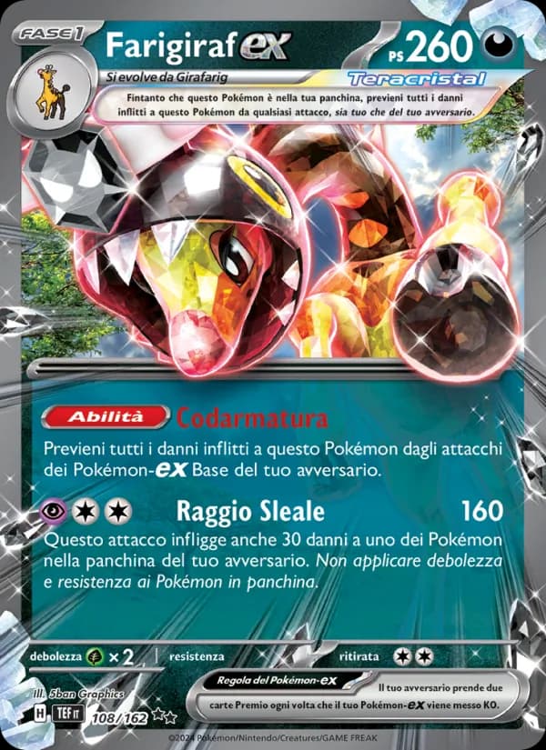 Farigiraf-ex card in Italian