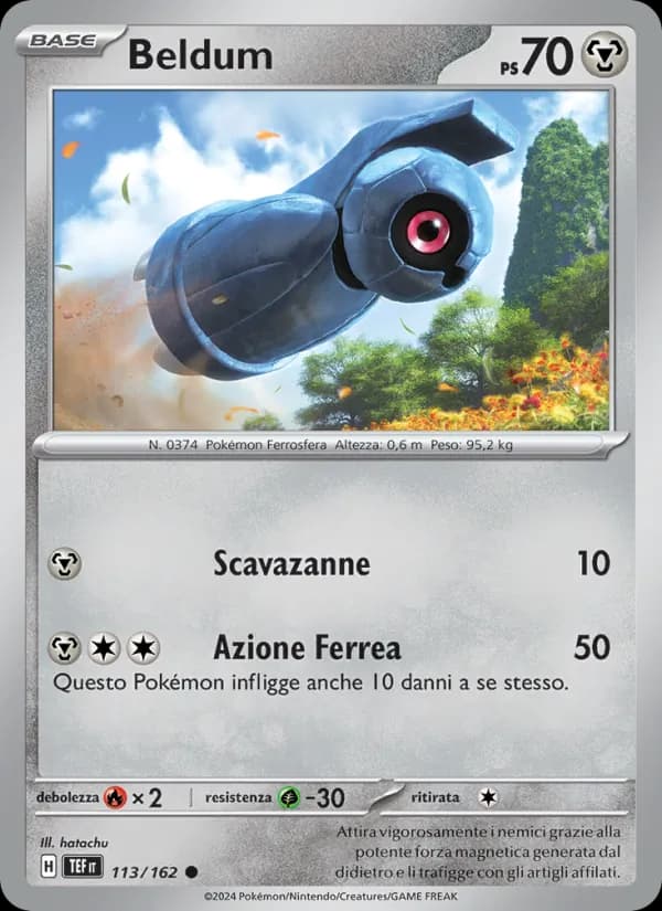 Beldum card in Italian