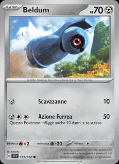 Beldum card in Italian