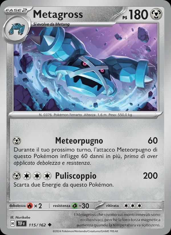 Metagross card in Italian