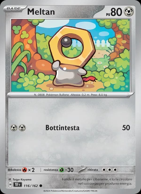 Meltan card in Italian