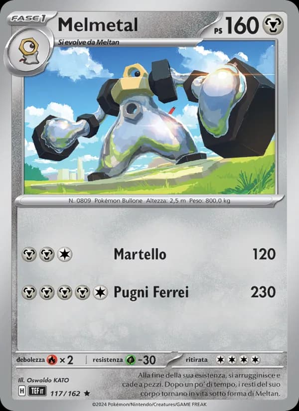 Melmetal card in Italian