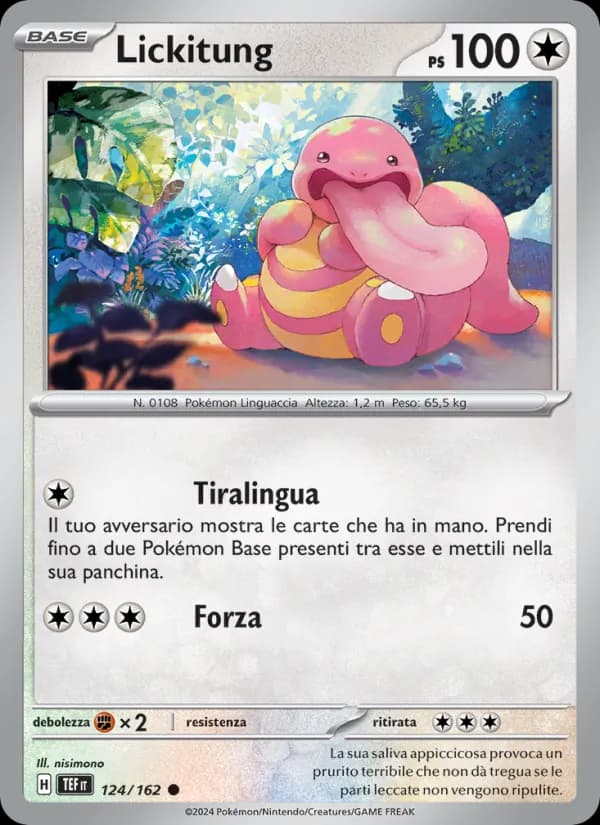Lickitung card in Italian