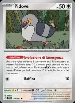 Pidove card in Italian