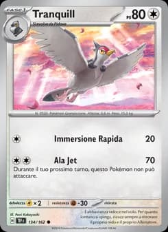 Tranquill card in Italian