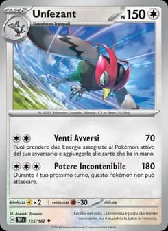 Unfezant card in Italian