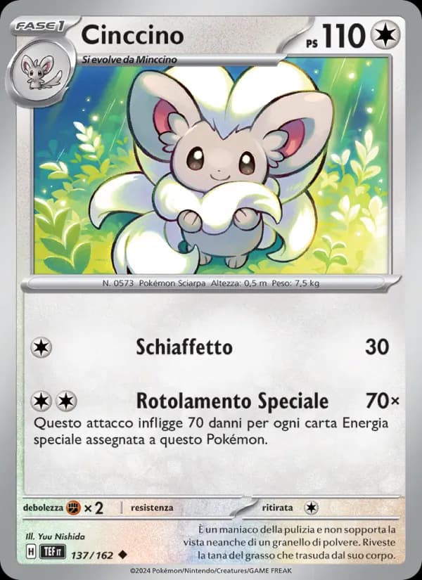 Cinccino card in Italian