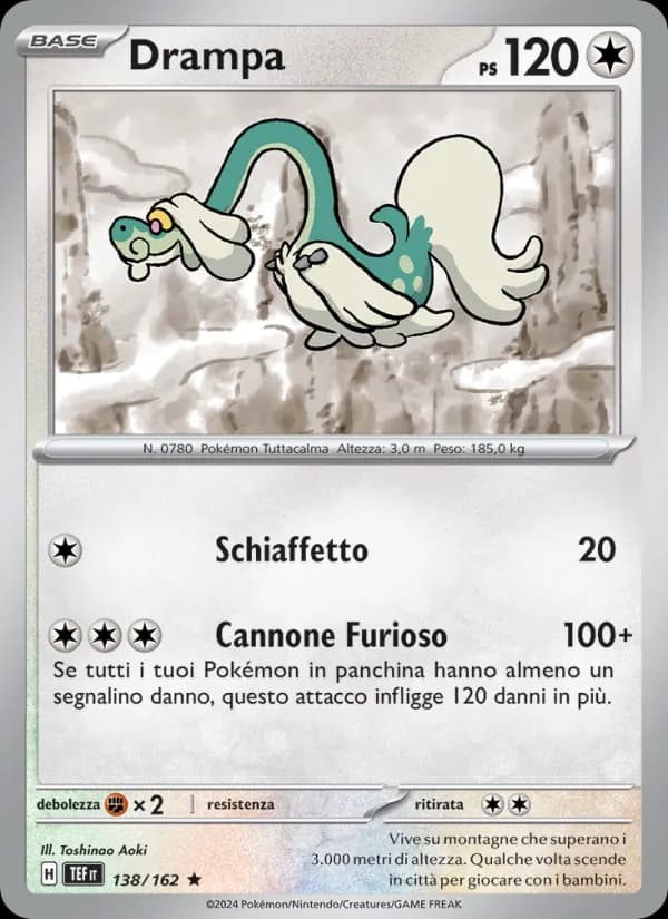 Drampa card in Italian