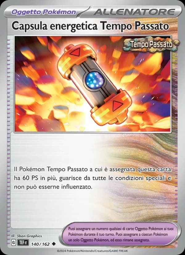 Capsula energetica Tempo Passato card in Italian