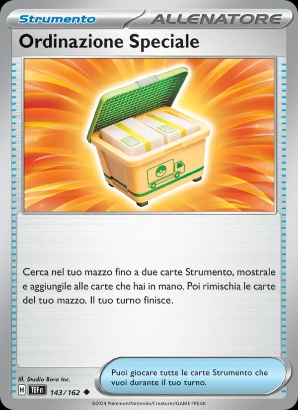 Ordinazione Speciale card in Italian