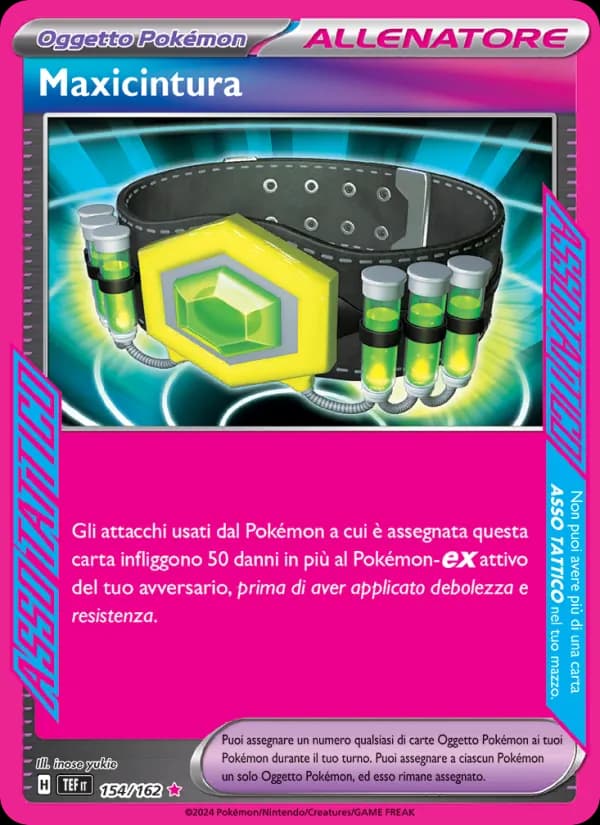 Maxicintura card in Italian