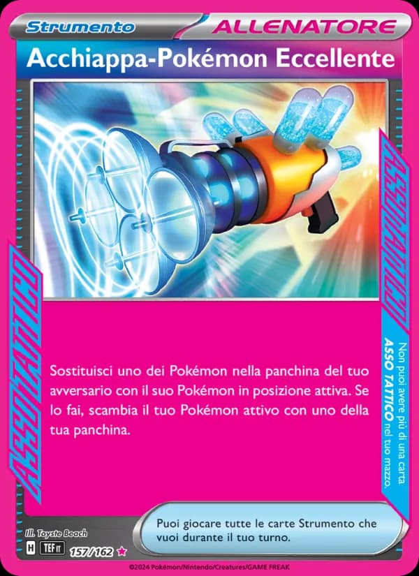 Acchiappa-Pokémon Eccellente card in Italian