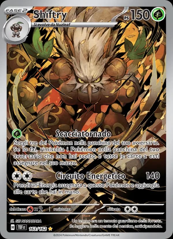 Shiftry card in Italian