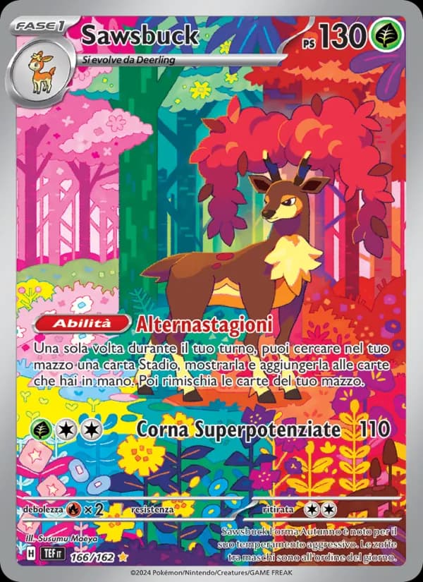 Sawsbuck card in Italian