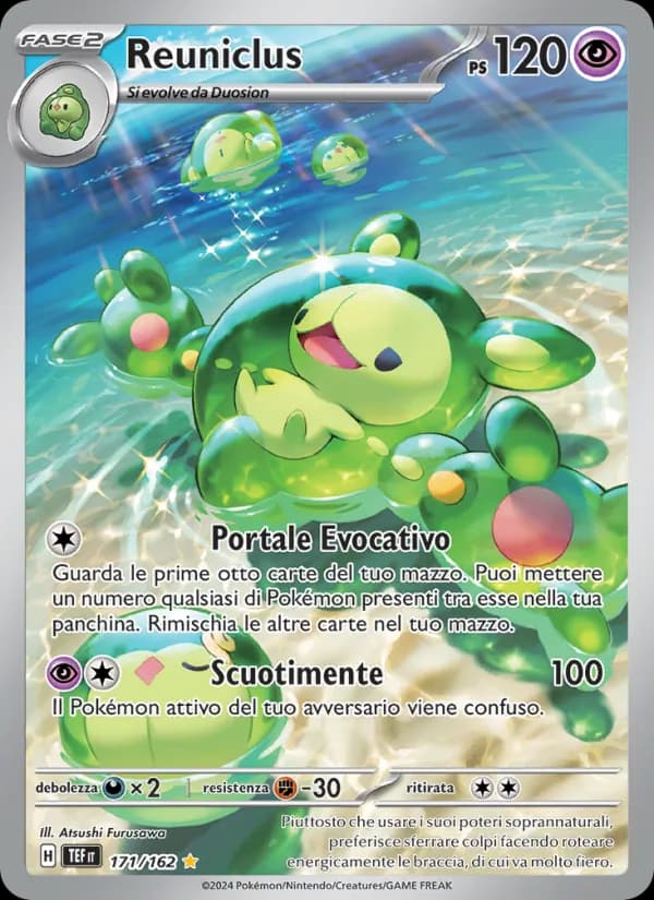 Reuniclus card in Italian
